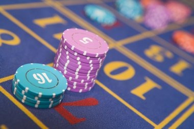 Live dealer video feed and game state display
